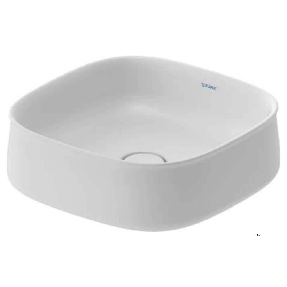 Duravit Zencha Satin White Countertop Washbasin